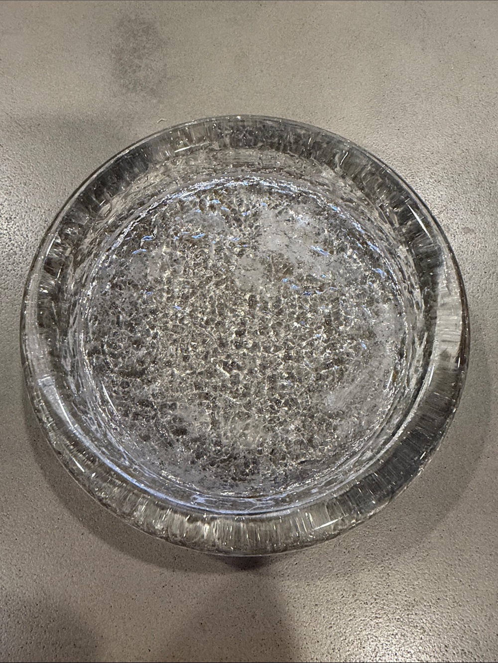 Iittala Riite Art Small Glass Bowl with Textured Bottom